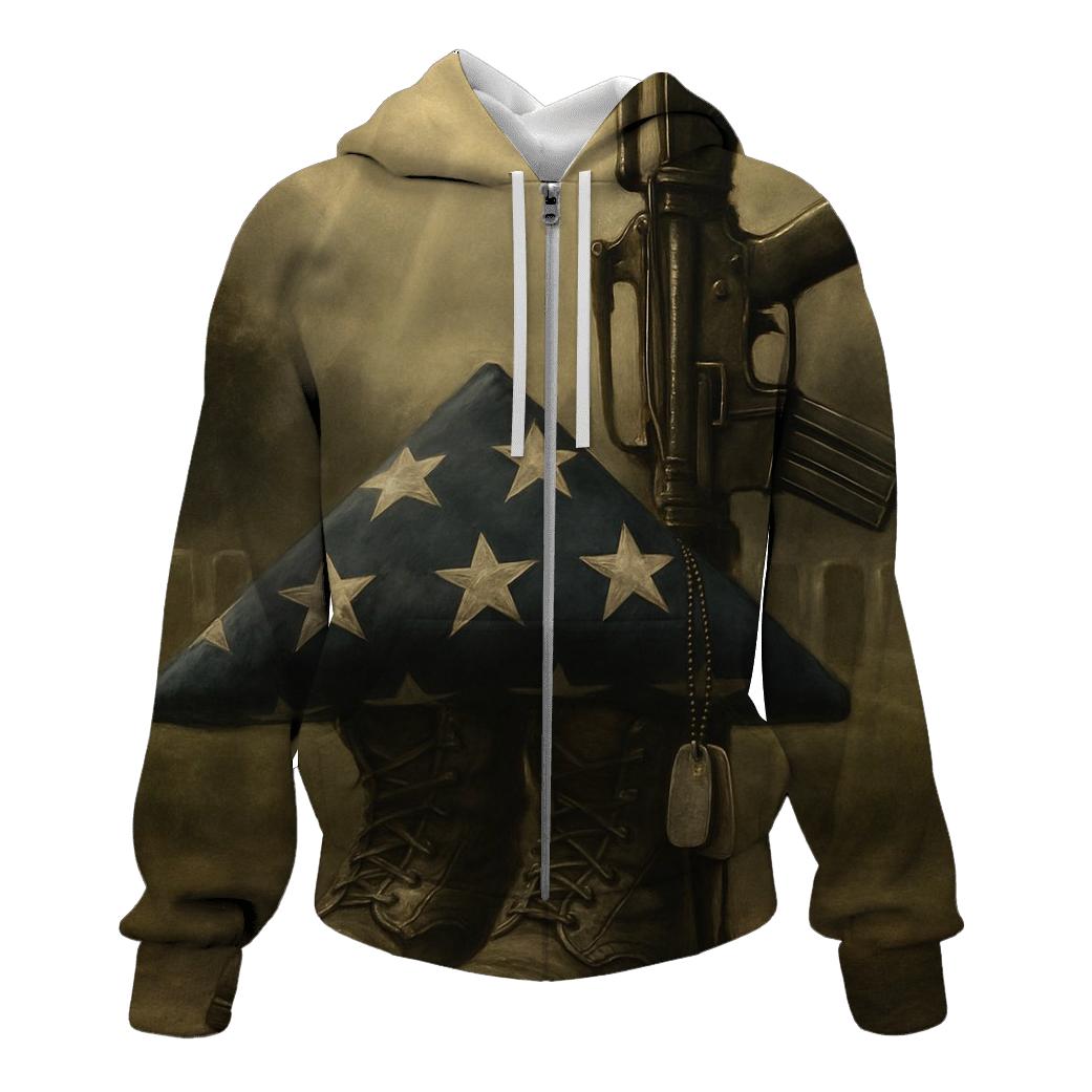 Folded Memory Stillness premium hoodies