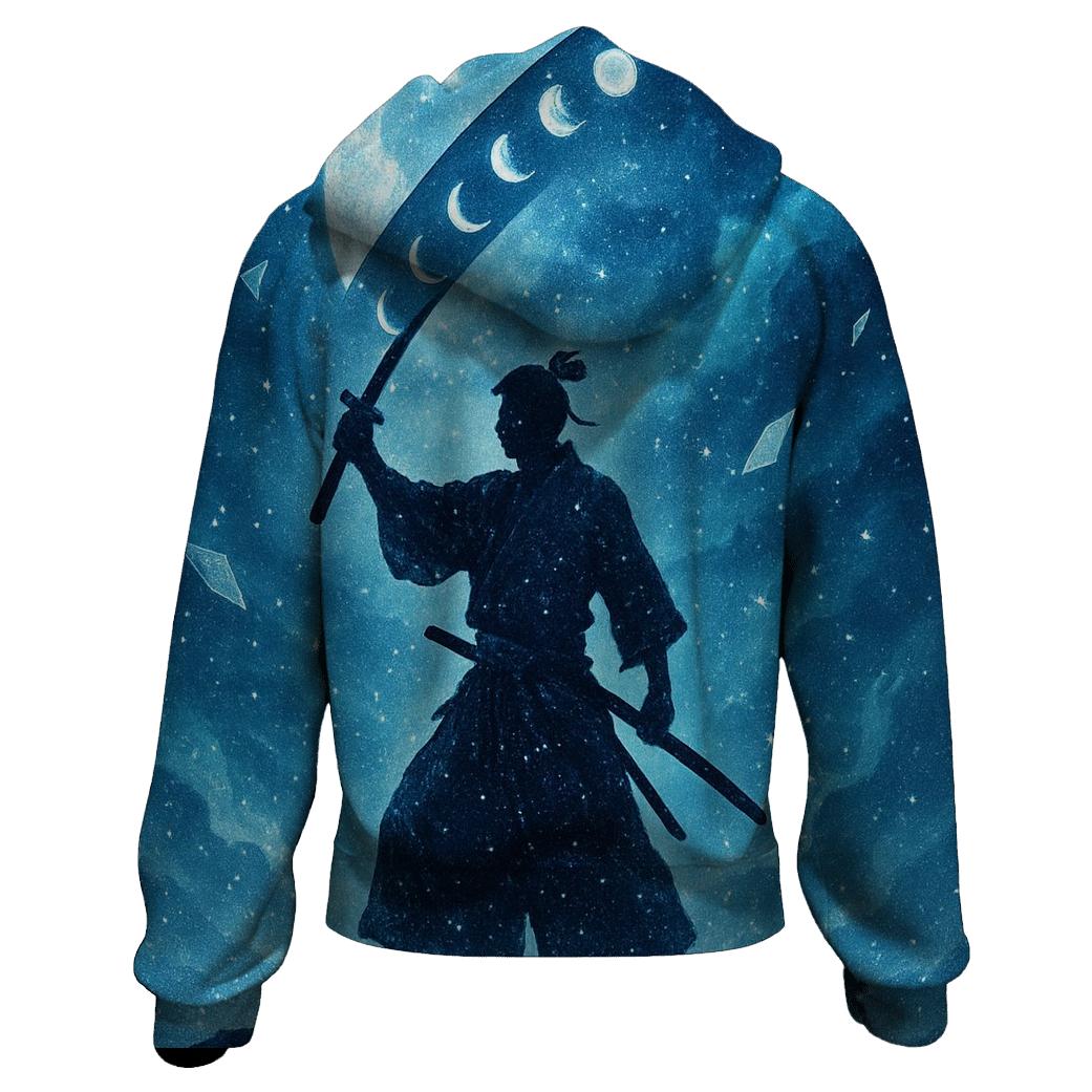 Moonphase Samurai custom hoodies