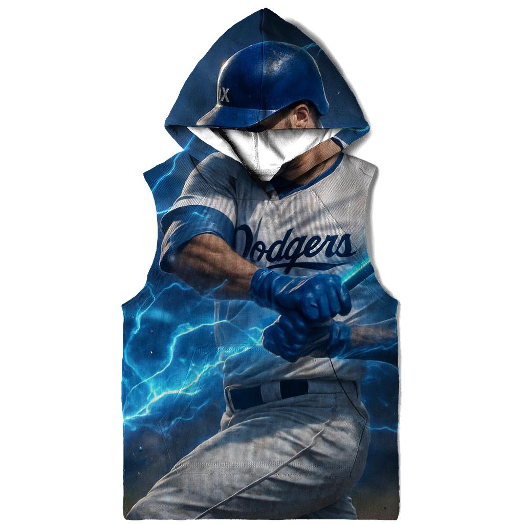 Blue Lightning Swing designer hoodies