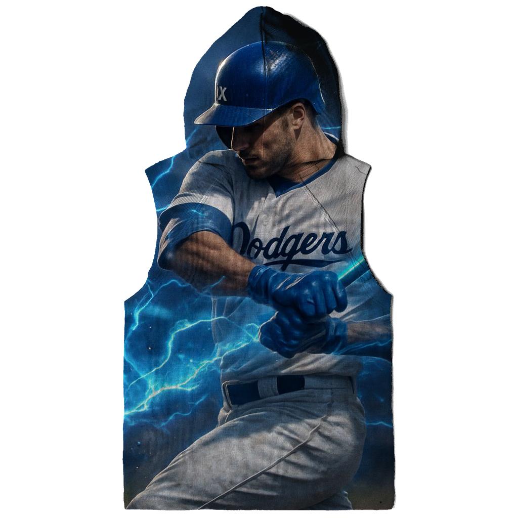 Blue Lightning Swing designer hoodies