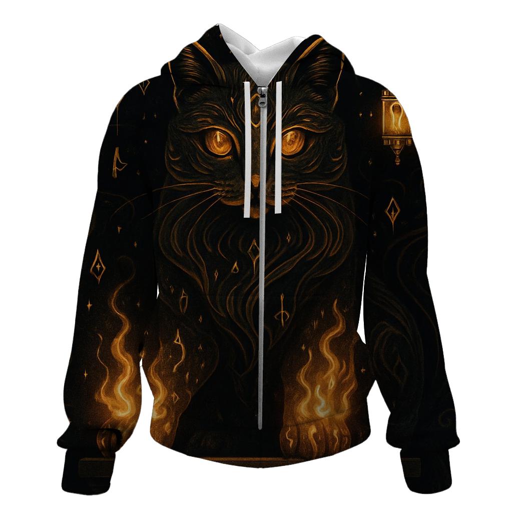 Mystic Rune Guardian zip-up hoodies