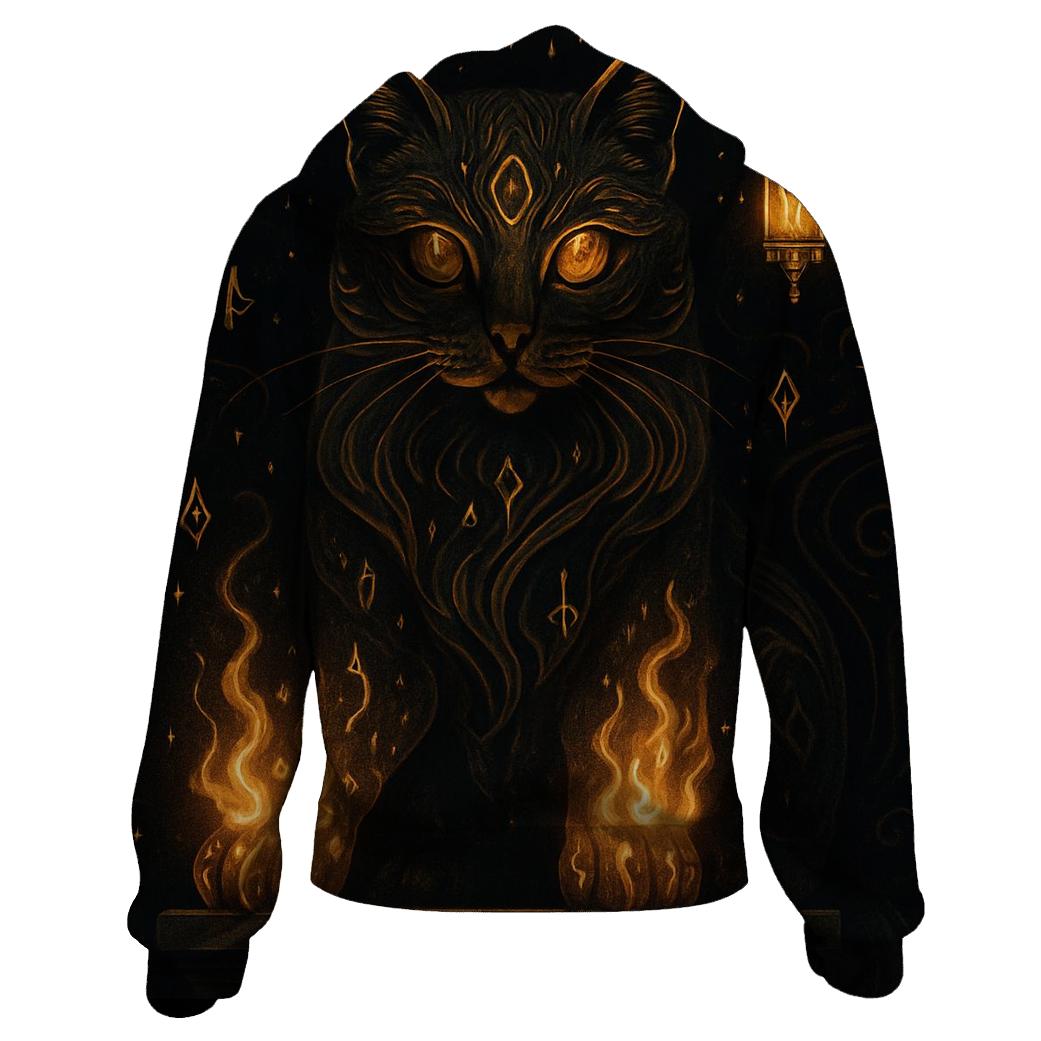 Mystic Rune Guardian zip-up hoodies