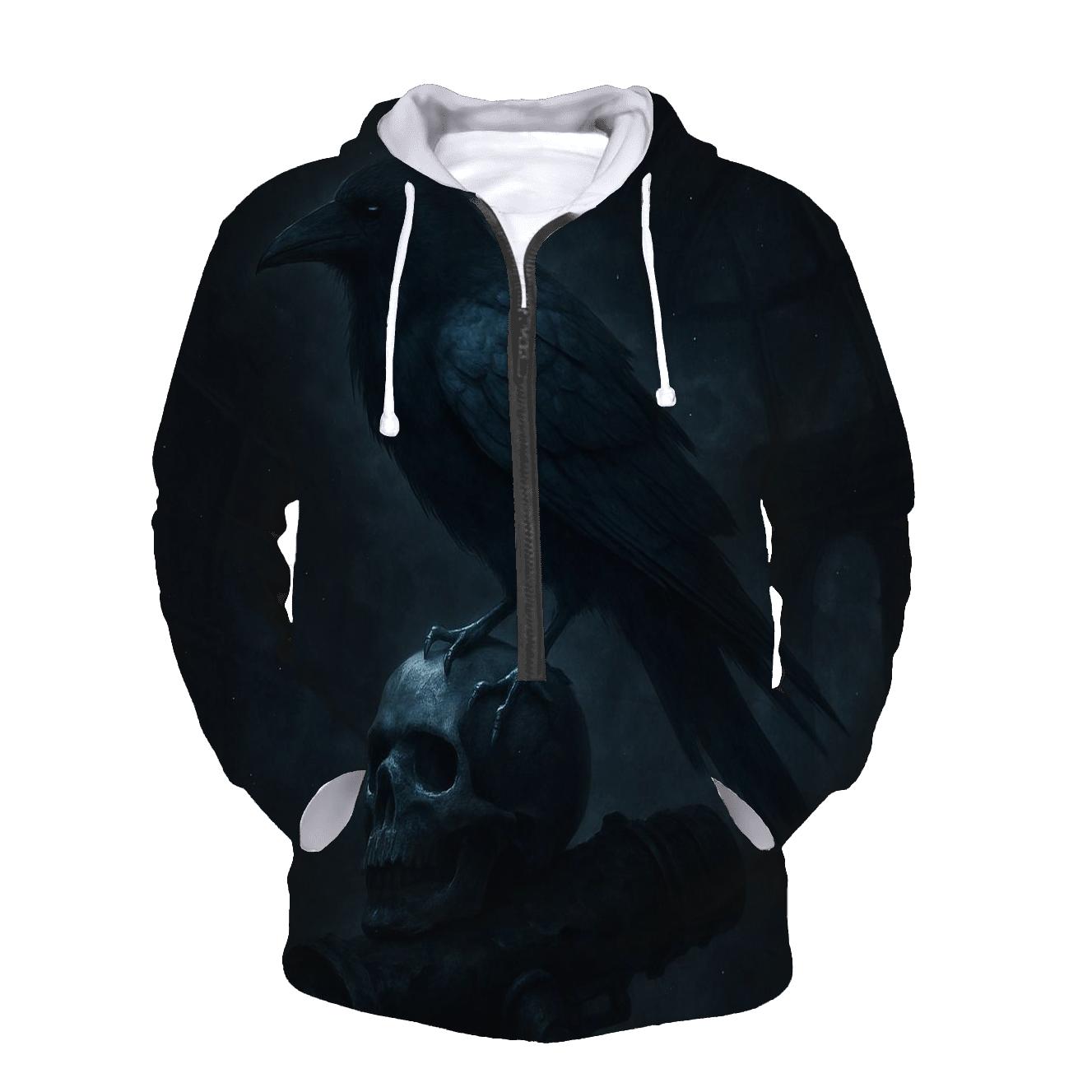 Raven Of The Burnt Observatory embroidered hoodies