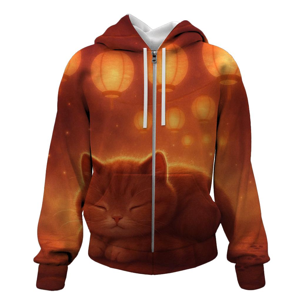 Cozy Lantern Alley Cat premium hoodies