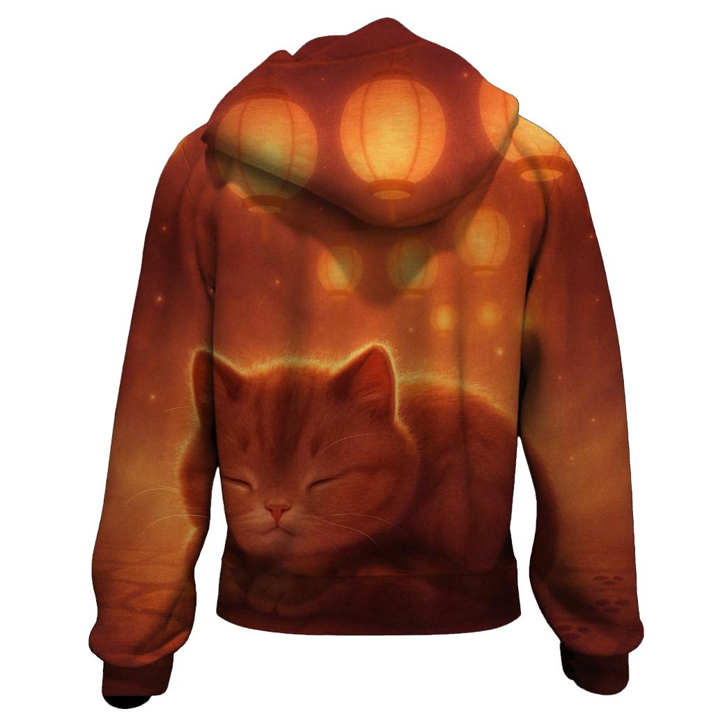 Cozy Lantern Alley Cat premium hoodies