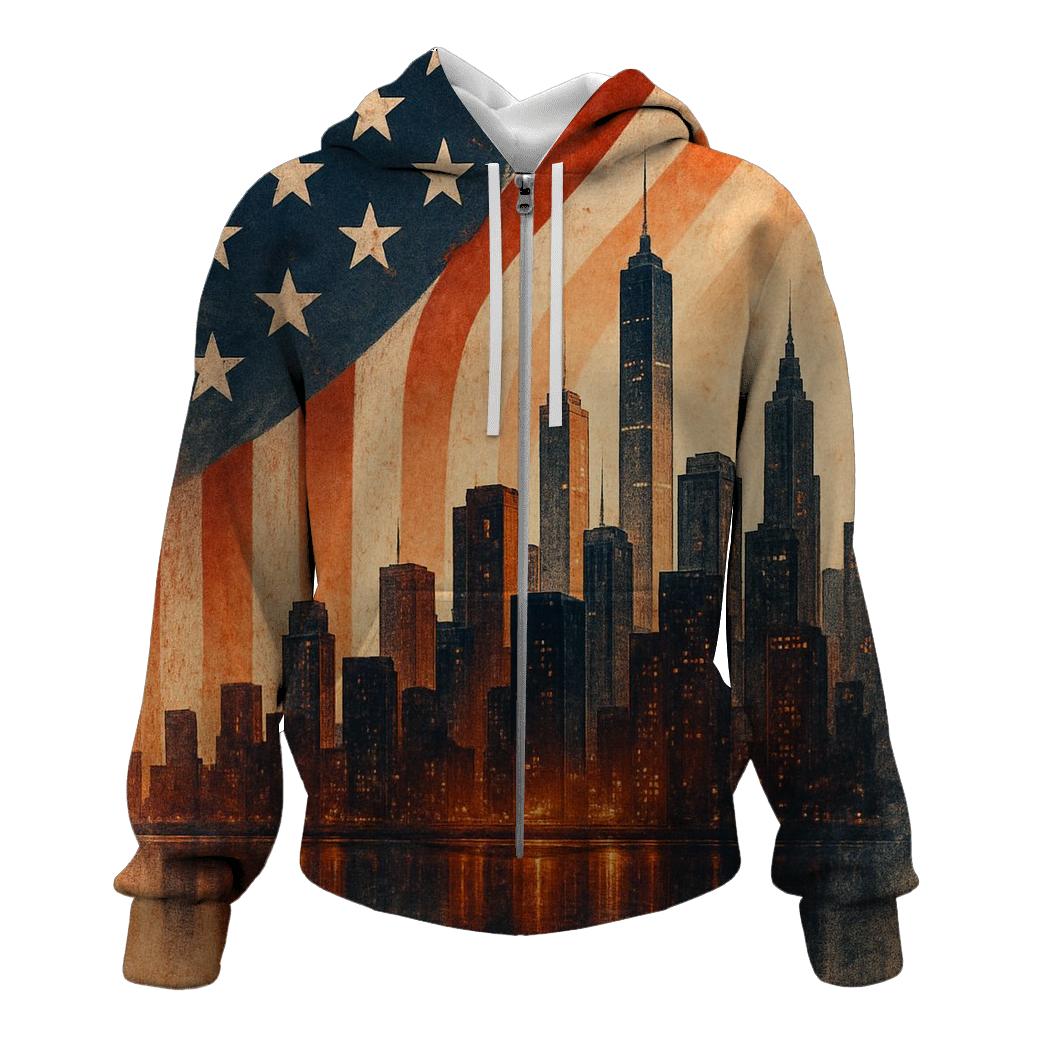 Skyline Banner graphic hoodies