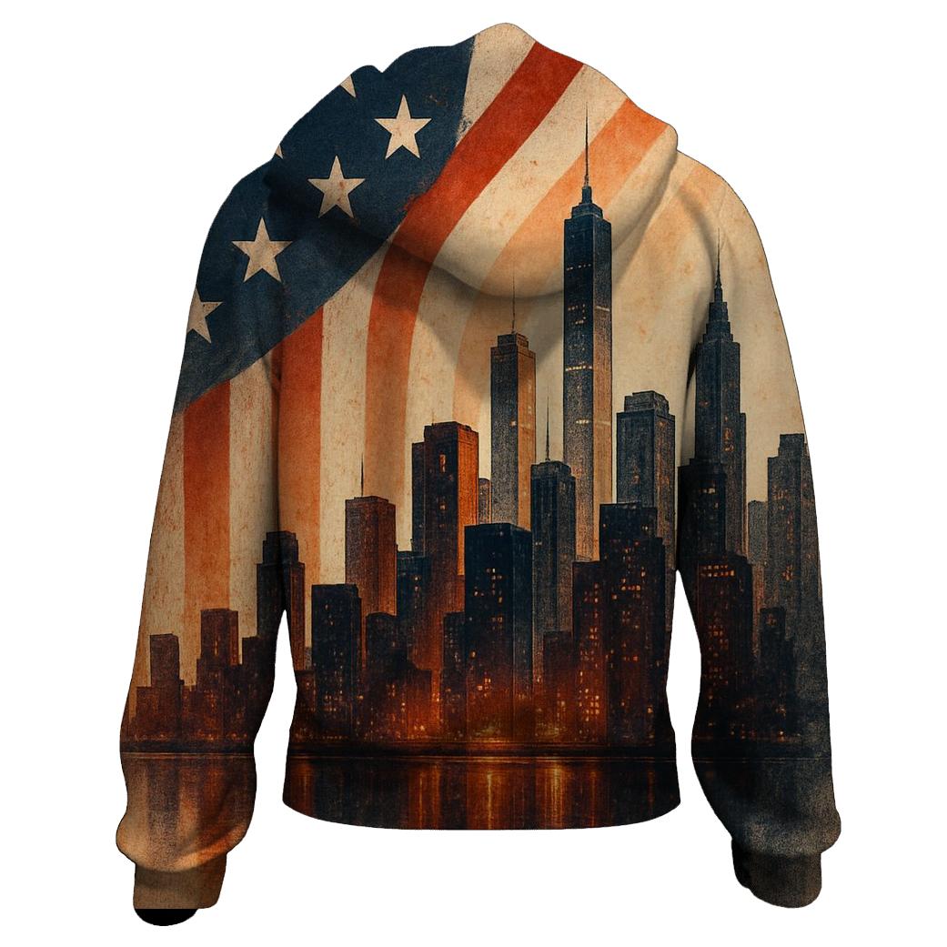 Skyline Banner graphic hoodies