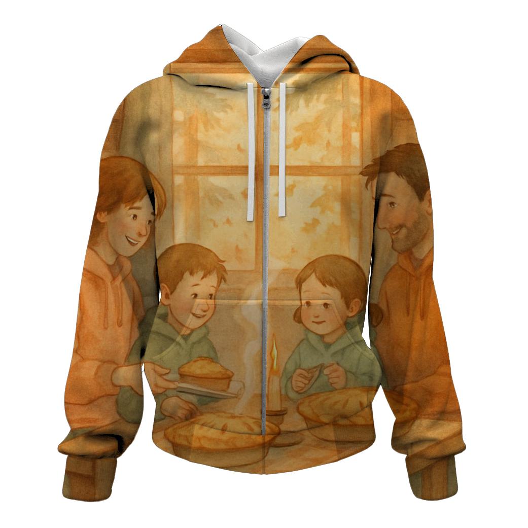 Cozy Cabin Pie Evening lightweight hoodies