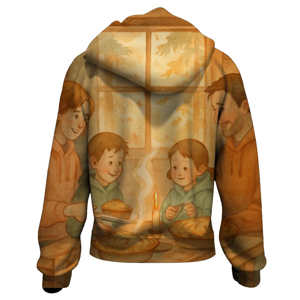 Cozy Cabin Pie Evening lightweight hoodies