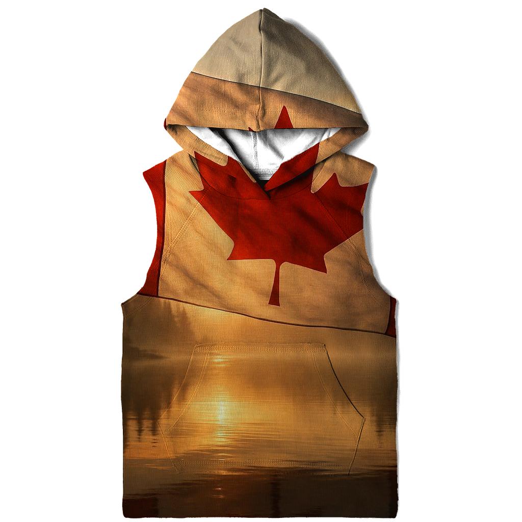Waving Maple Fabric heavyweight hoodies