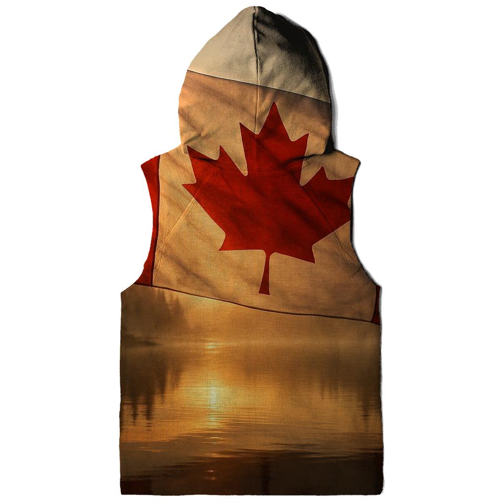 Waving Maple Fabric heavyweight hoodies