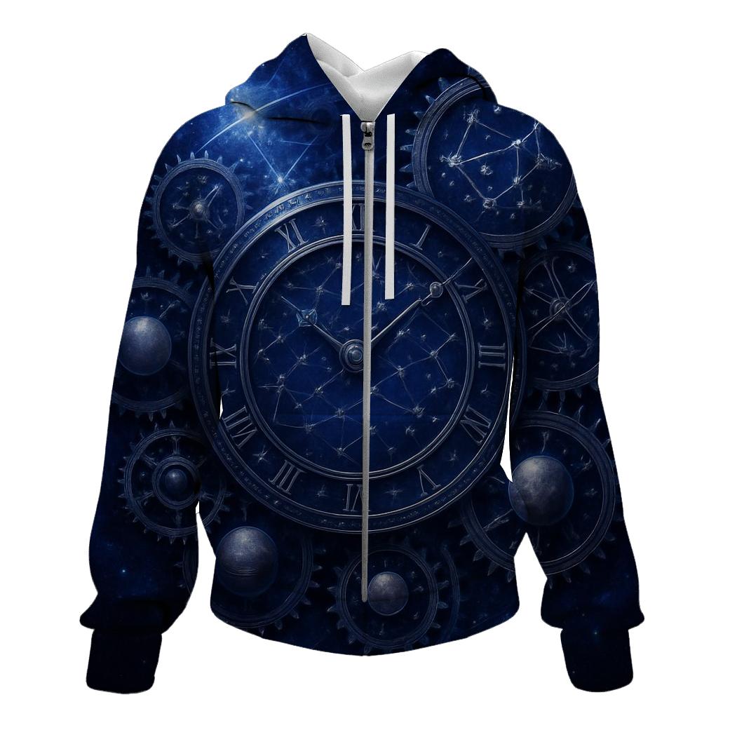 Clockwork Constellation embroidered hoodies