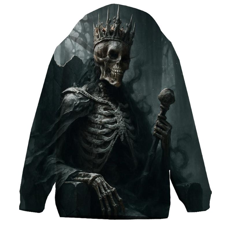 Ashen Throne Of The Skeleton King lightweight hoodies