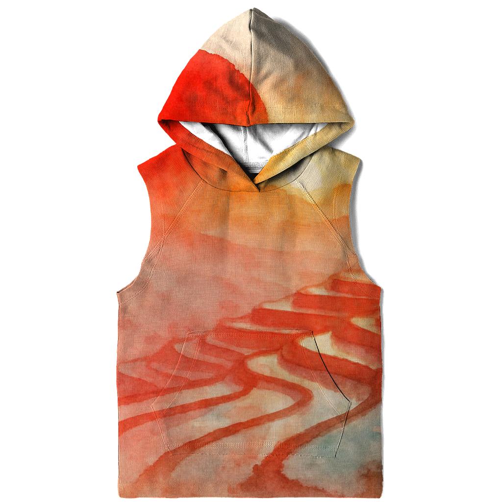 Rising Sun Watercolor printed hoodies