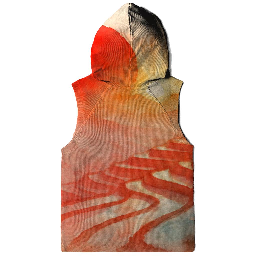 Rising Sun Watercolor printed hoodies