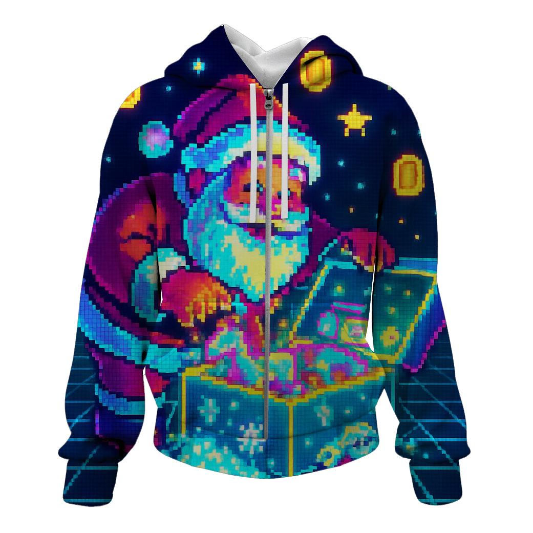Pixel Toybox Santa hoodie trends