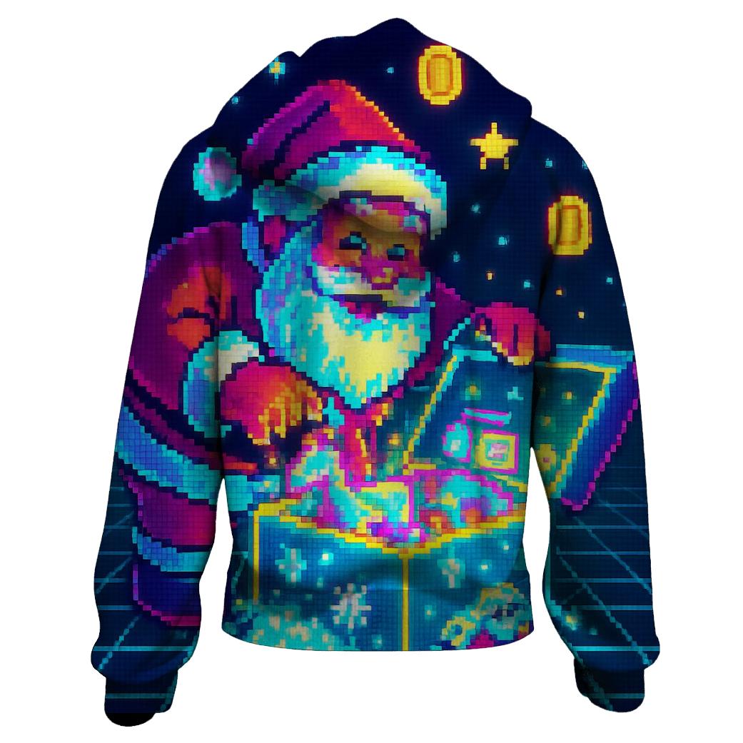 Pixel Toybox Santa hoodie trends
