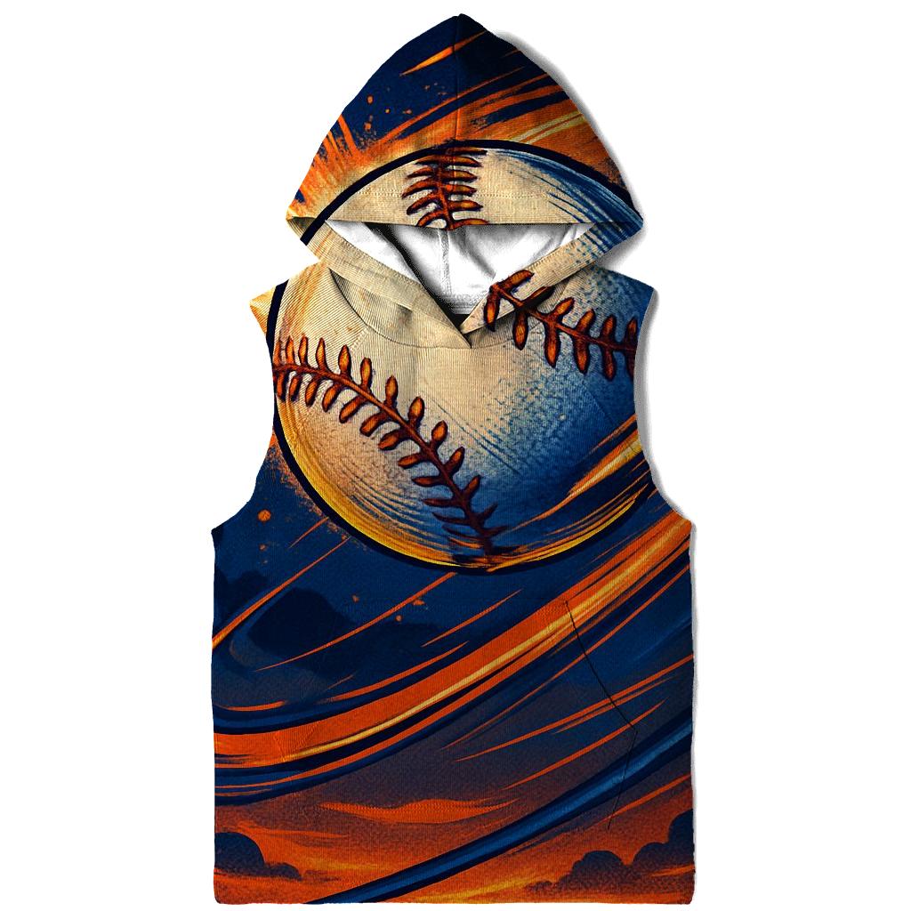 Sunset Seam Explosion designer hoodies