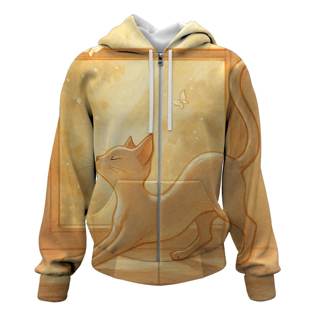 Sunbeam Window Tail zip-up hoodies