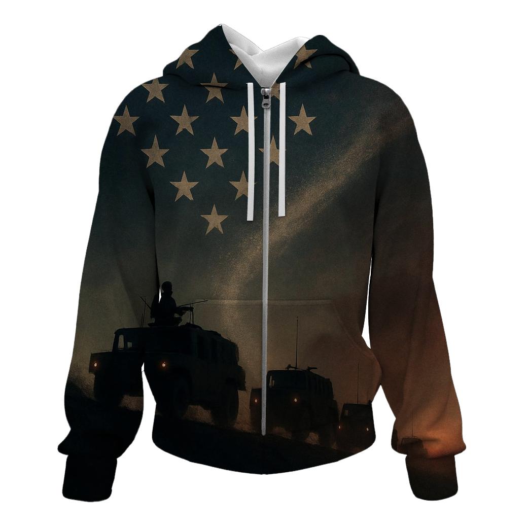 Trail Of Stars Patrol printed hoodies