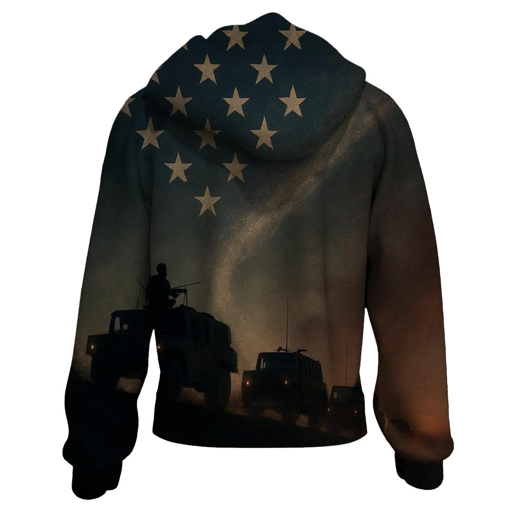 Trail Of Stars Patrol printed hoodies