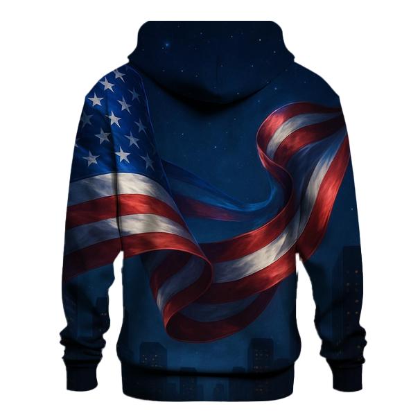 Aurora Stripes embroidered hoodies