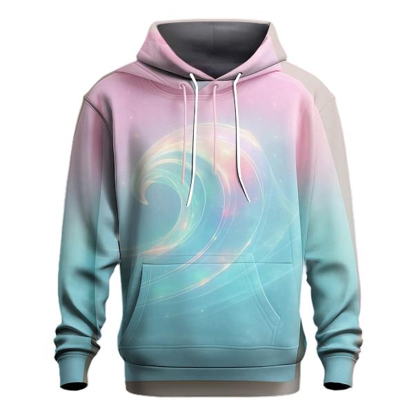 Aurora Wave Gradient heavyweight hoodies