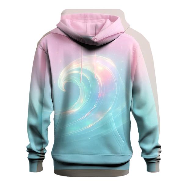 Aurora Wave Gradient heavyweight hoodies