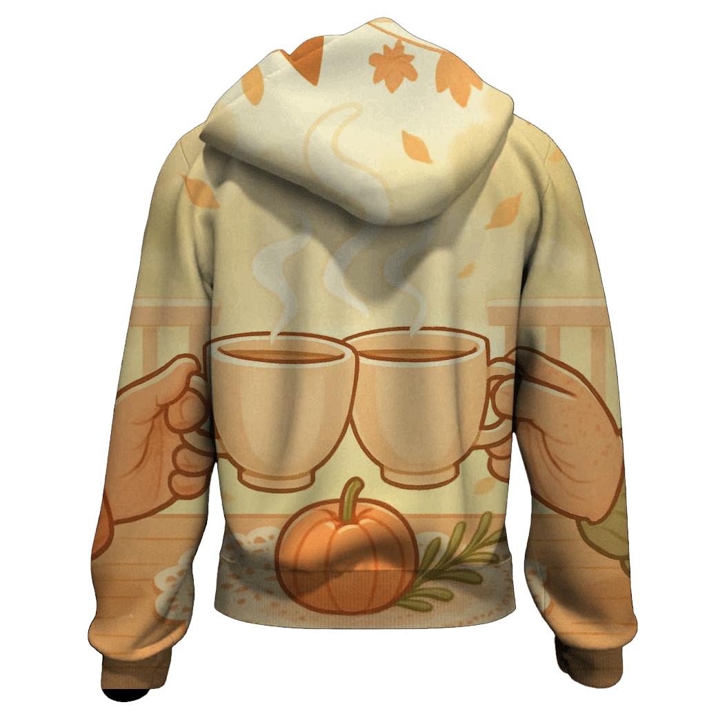 Thankful Tea For Two pullover hoodies