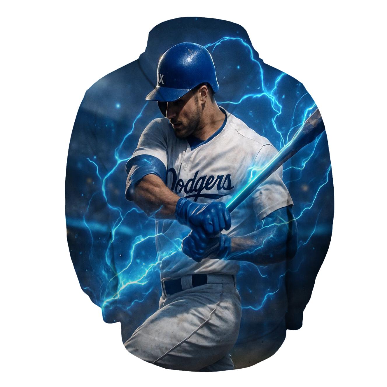 Blue Lightning Swing hoodies fashion