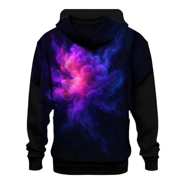 Cosmic Smoke Bloom pullover hoodies