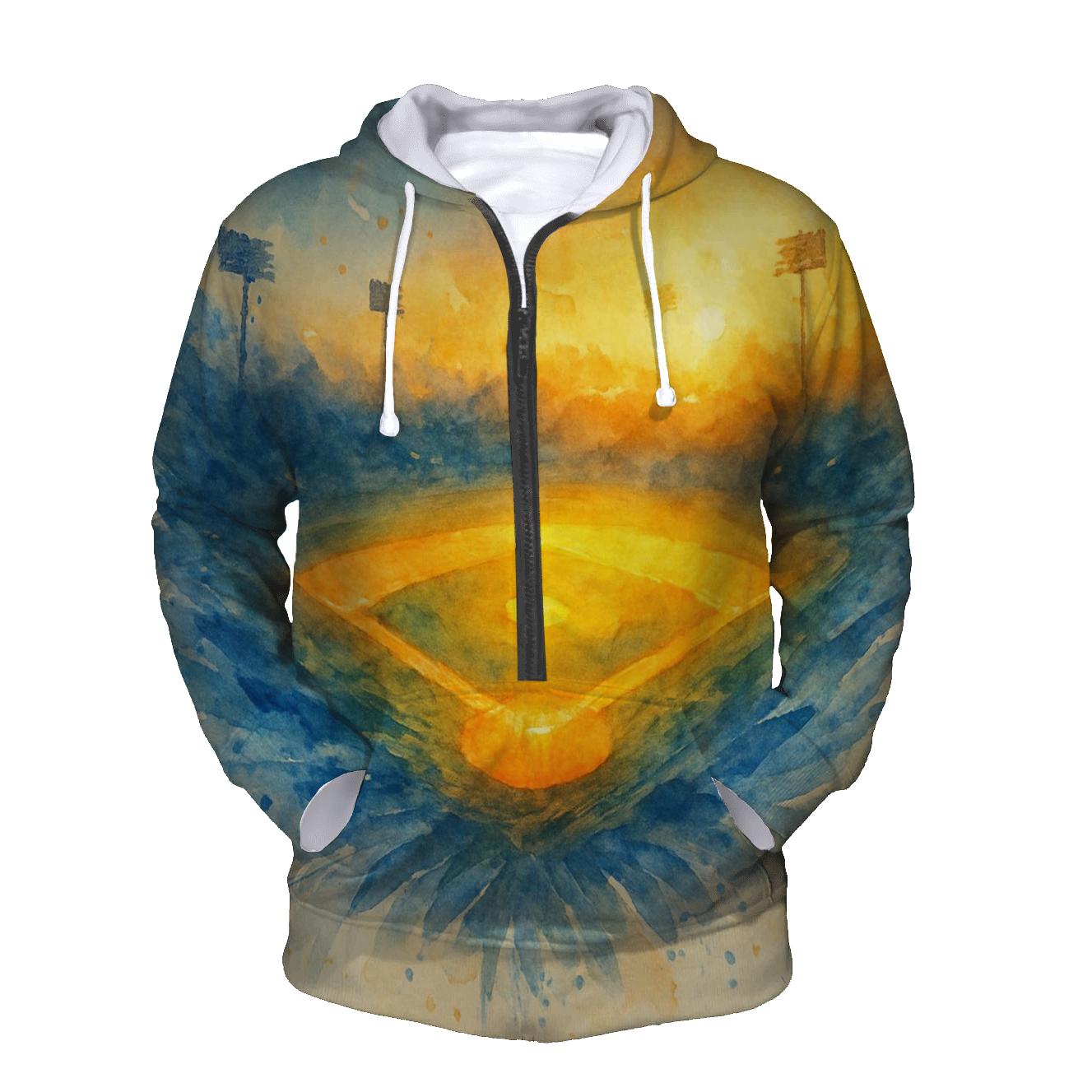 Feathered Diamond Horizon zip-up hoodies