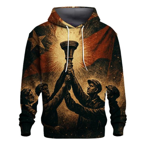 Flag And Flame Vigil designer hoodies