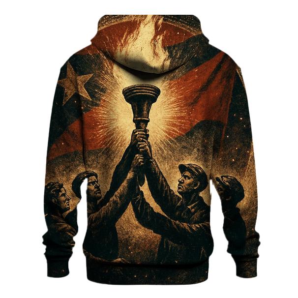 Flag And Flame Vigil designer hoodies