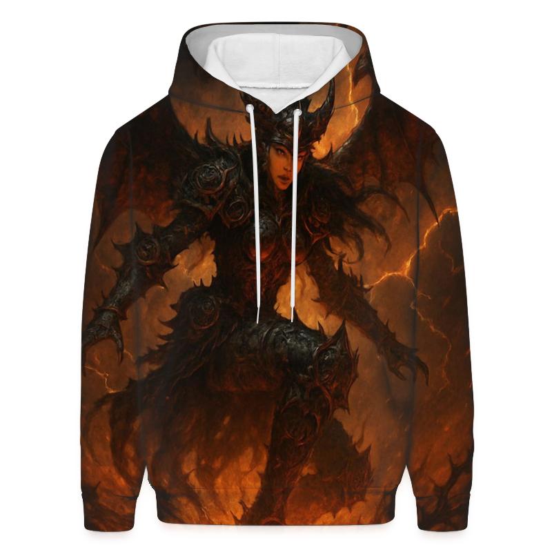 Infernal Valkyrie Of Iron Roses zip-up hoodies