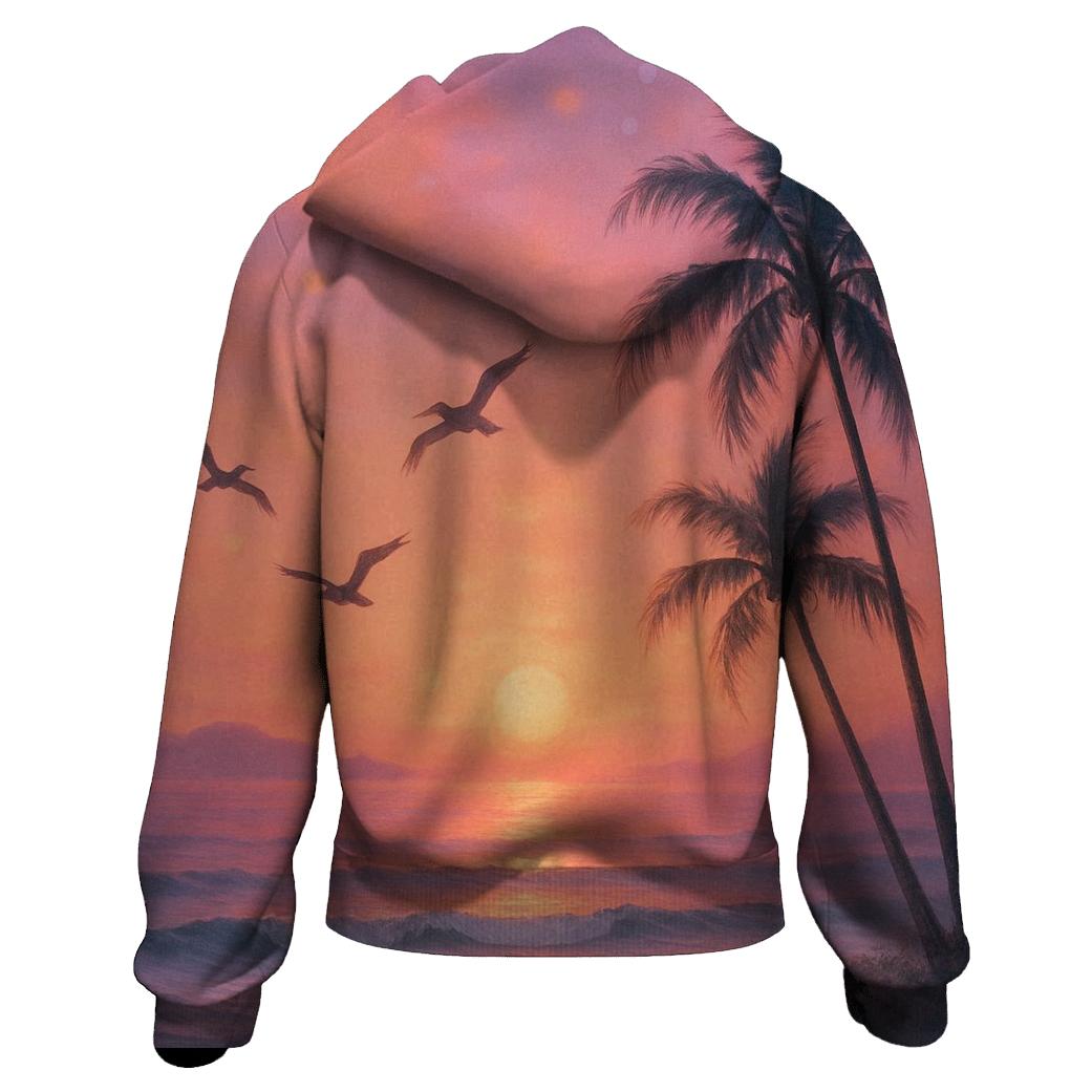 Coral Tide Horizon lightweight hoodies