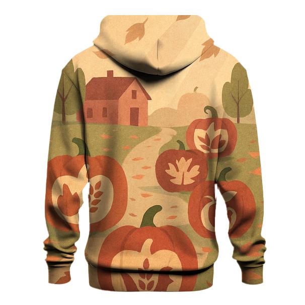 Pumpkin Lantern Parade zip-up hoodies