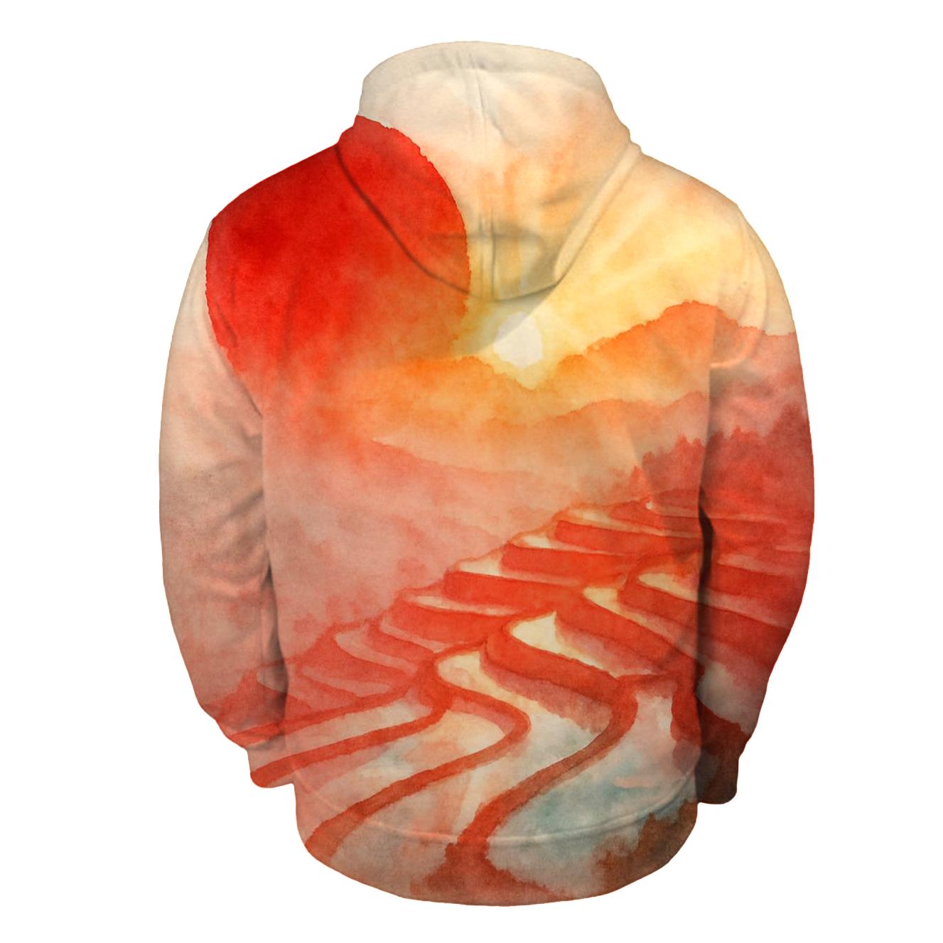 Rising Sun Watercolor hoodie trends