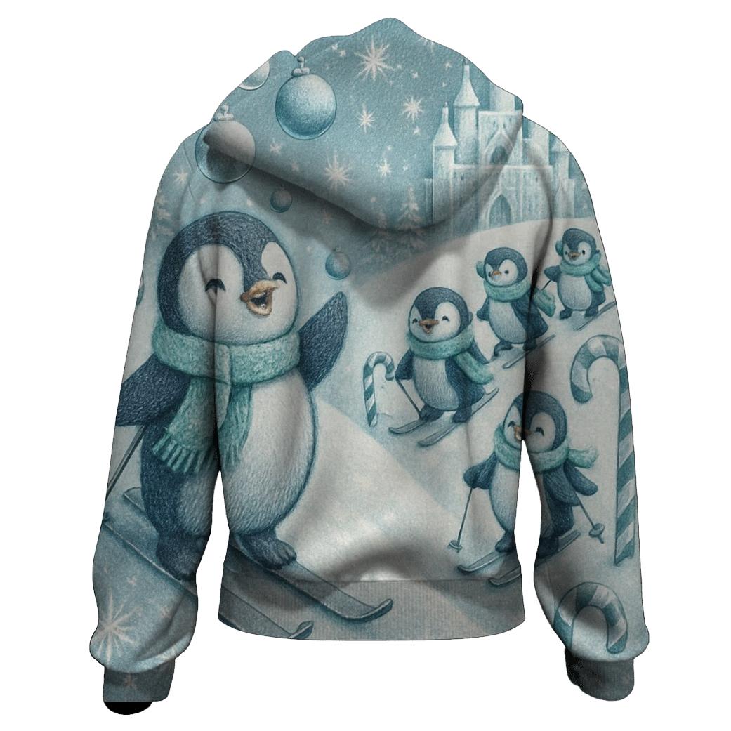 Penguin Ski Patrol Parade embroidered hoodies