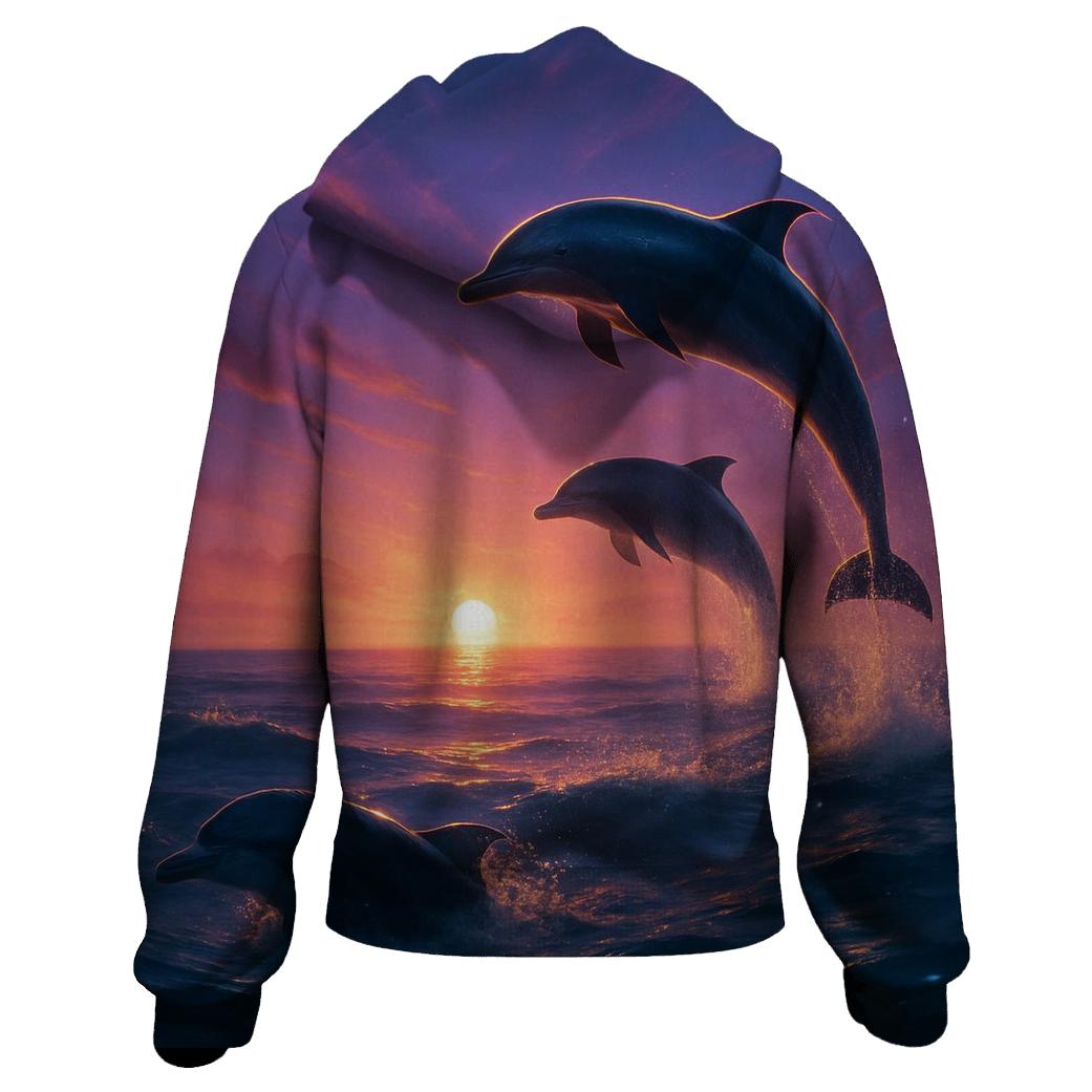 Indigo Pelagic Glow printed hoodies
