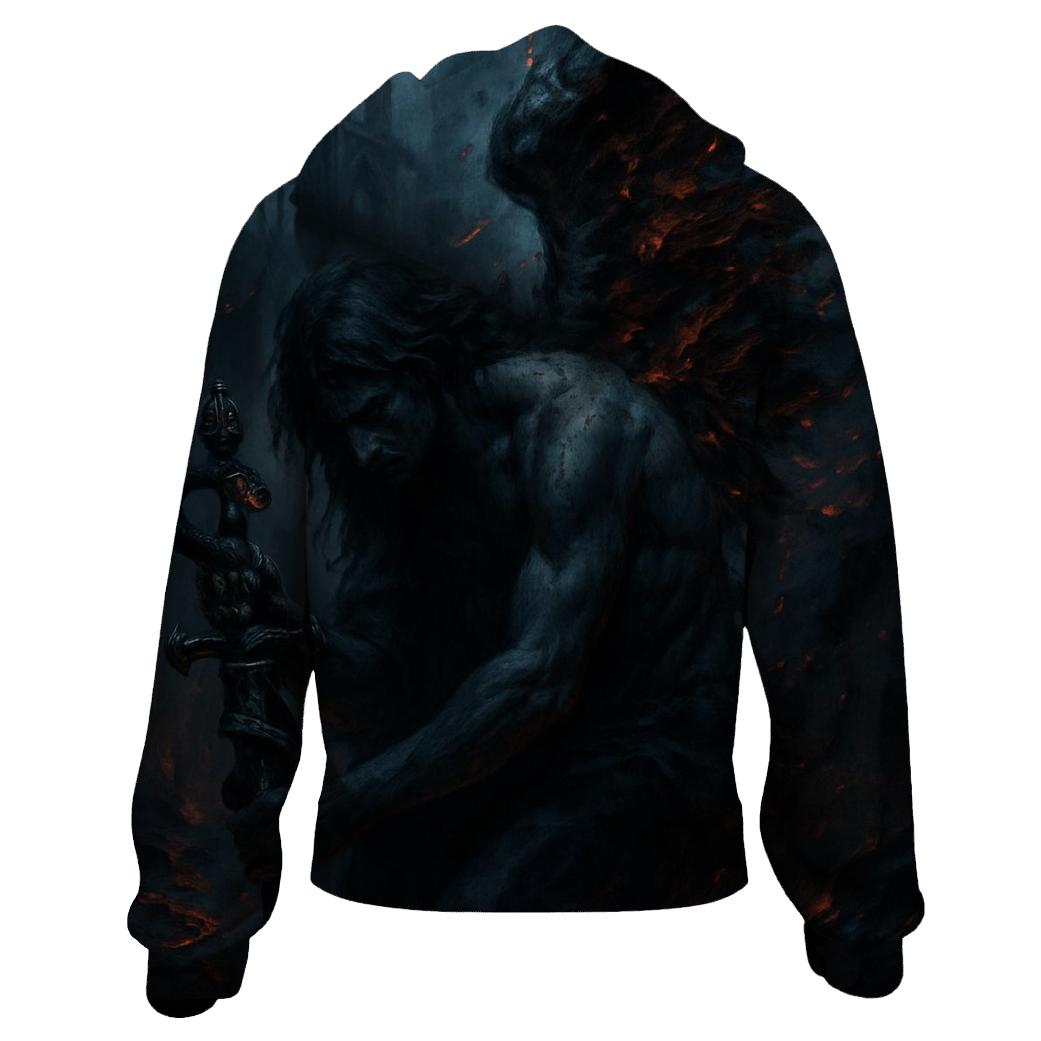 Serpent Dagger Of The Fallen Angel embroidered hoodies