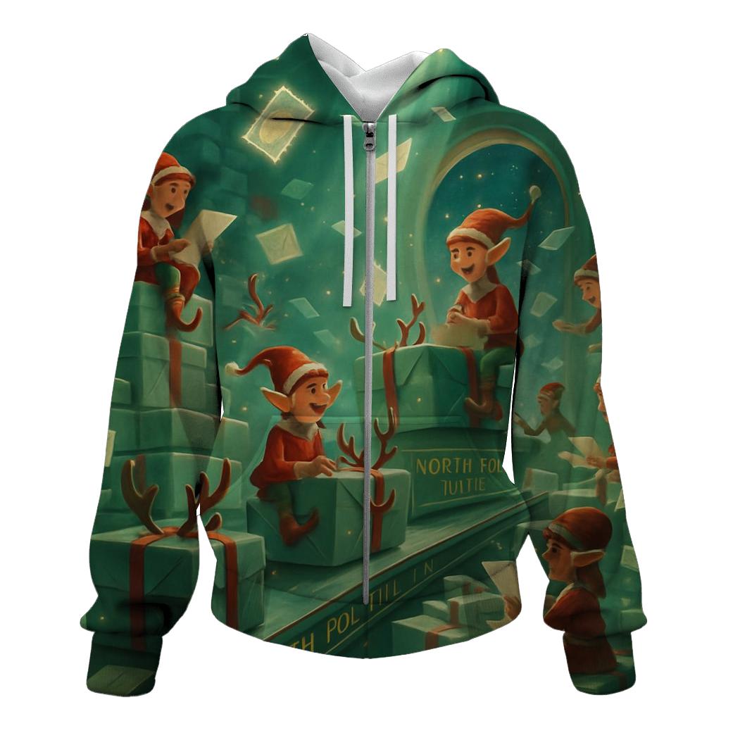 North Pole Mailroom Shuffle hoodie designs
