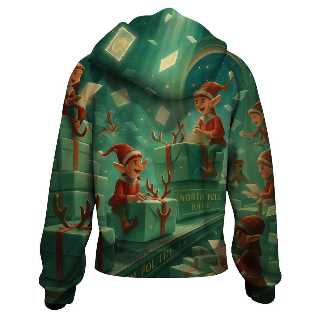 North Pole Mailroom Shuffle hoodie designs