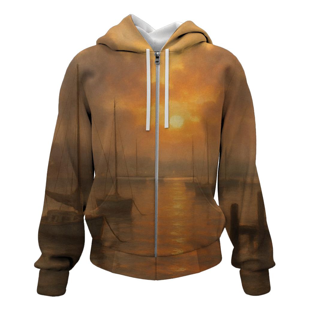 Crimson Harbor Lullaby graphic hoodies