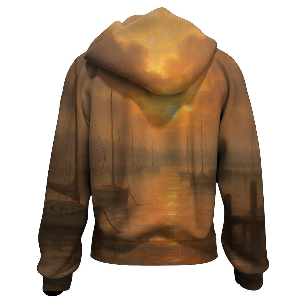 Crimson Harbor Lullaby graphic hoodies