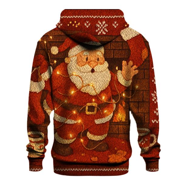 Santas Fireplace Sock Shuffle premium hoodies