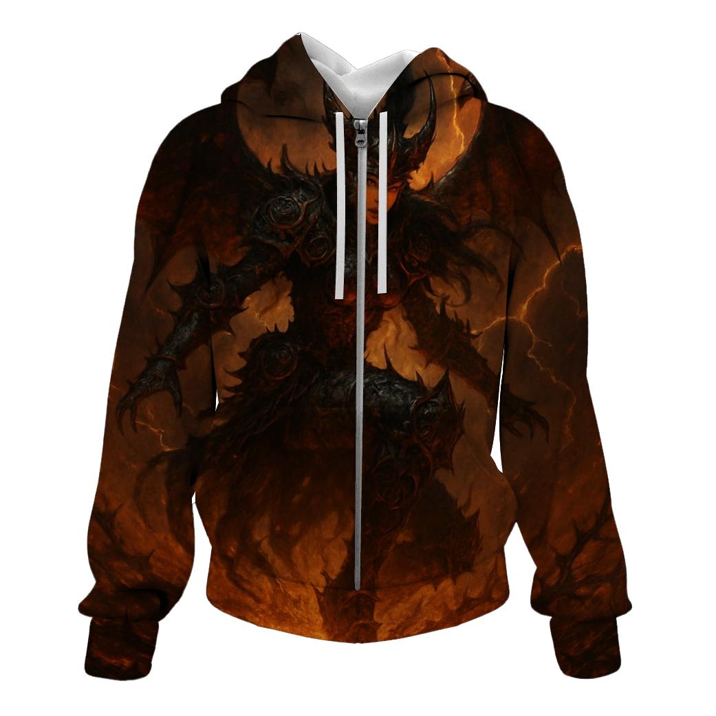 Infernal Valkyrie Of Iron Roses printed hoodies