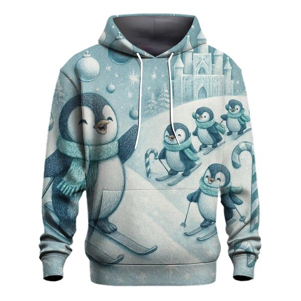 Penguin Ski Patrol Parade graphic hoodies