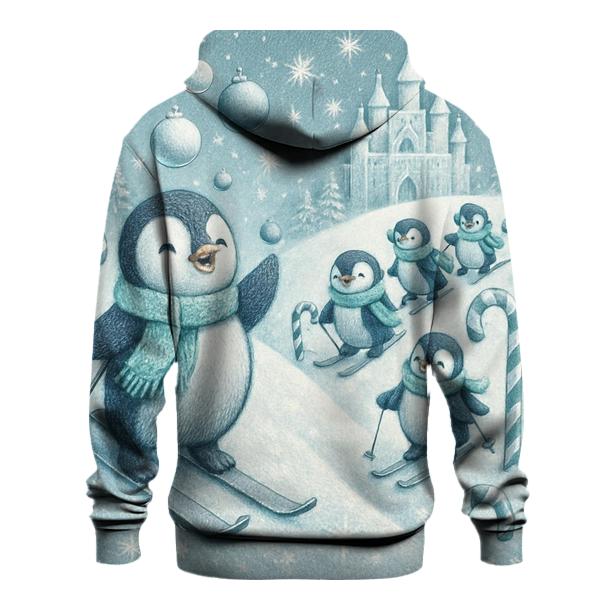 Penguin Ski Patrol Parade graphic hoodies