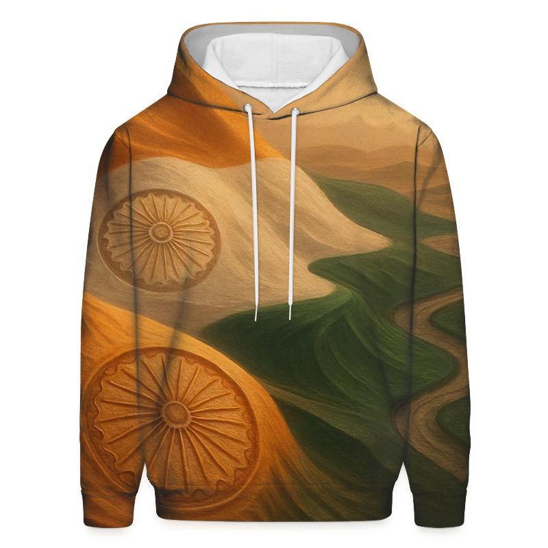 Tricolor Desert Mirage zip-up hoodies